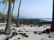 Beach at Pu'uhonua O Honaunau National Historic Park 