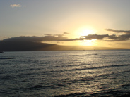 Maui sunset, taken from Longhi's restaurant in Lahaina