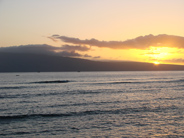 Maui sunset, taken from Longhi's restaurant in Lahaina