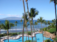 morning view from Maui hotel room