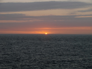 sunset from Big Island hotel room